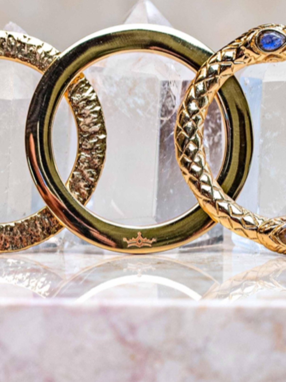 Royal codes Smooth Medallion 18kt Gold Plated